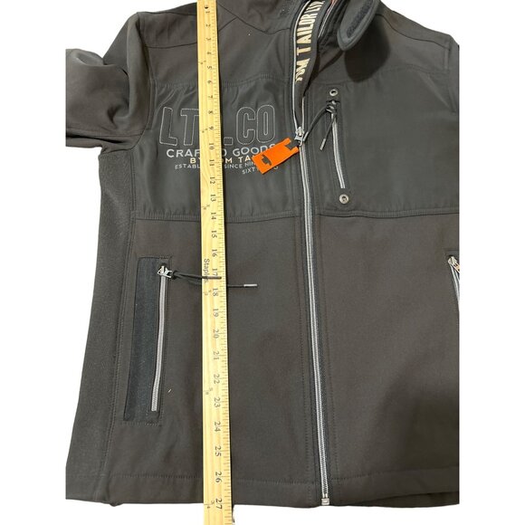 Tom Tailor Men's Size L Performance Jacket Soft Shell Black - Picture 8 of 9